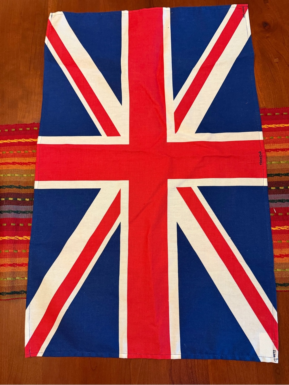 Union Jack Flag Tea Towel - Red, White & Blue